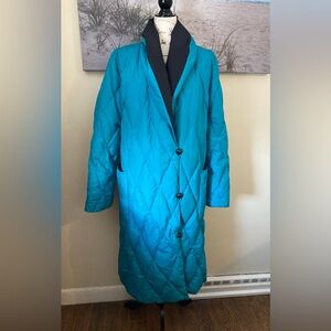 Vintage Company Store full length down quilted puffer coat jacket, sz medium